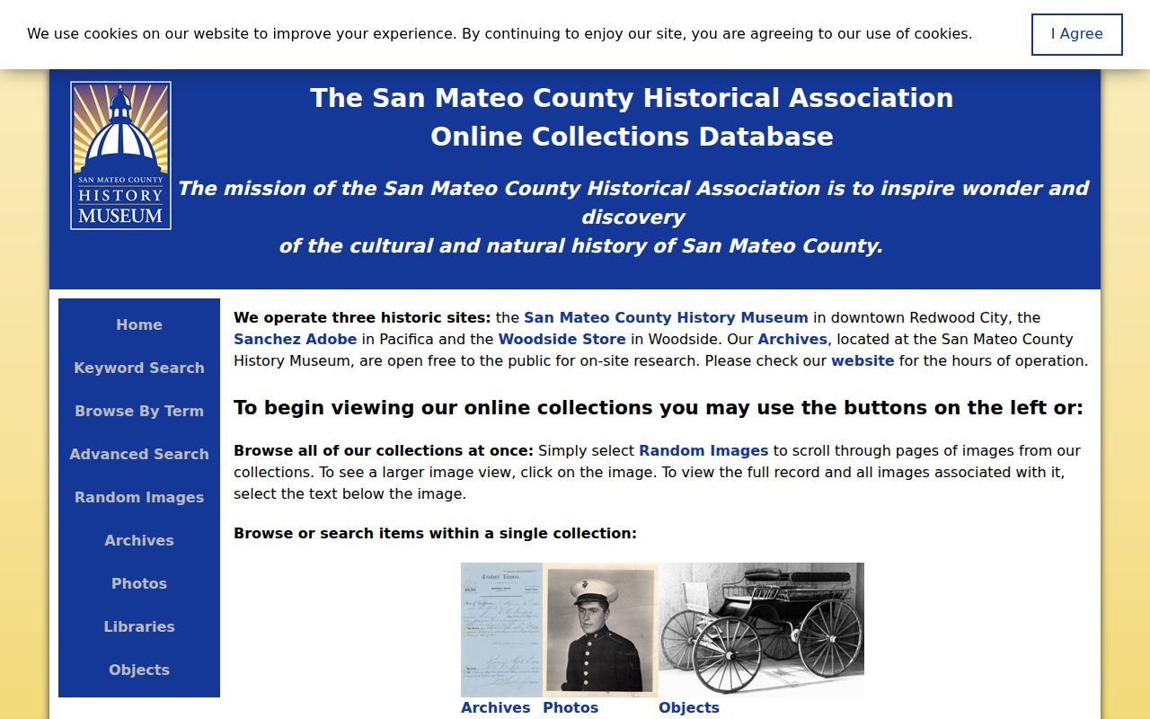 San Mateo County people search in Historical Association online collections