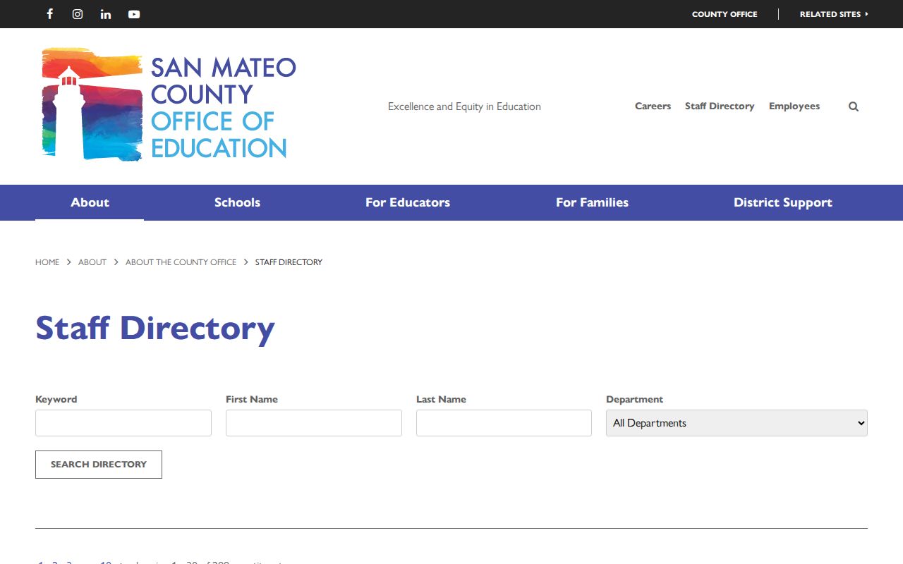 San Mateo County people directories SMCOE staff search