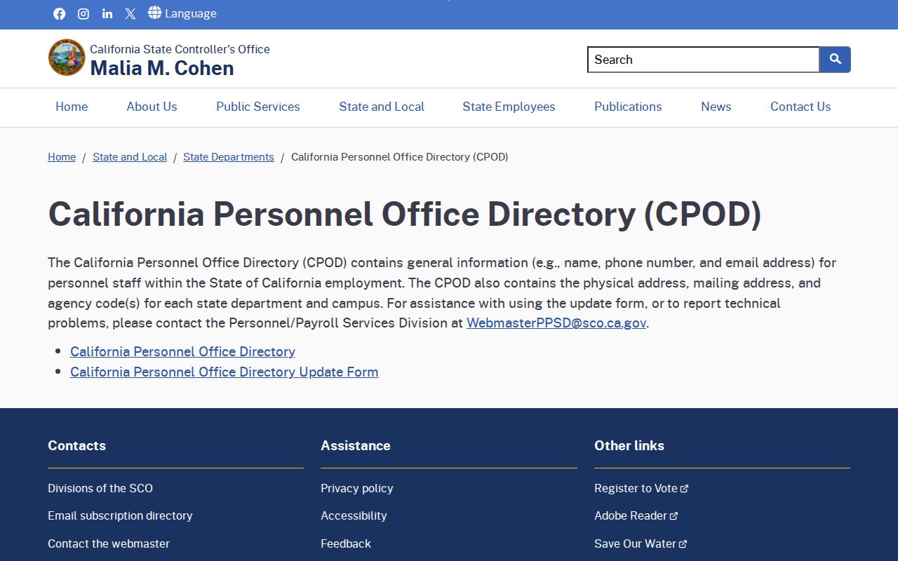 San Mateo County people directories California agency contacts